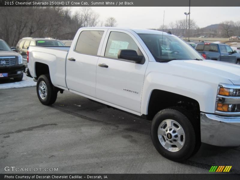 Summit White / Jet Black 2015 Chevrolet Silverado 2500HD LT Crew Cab