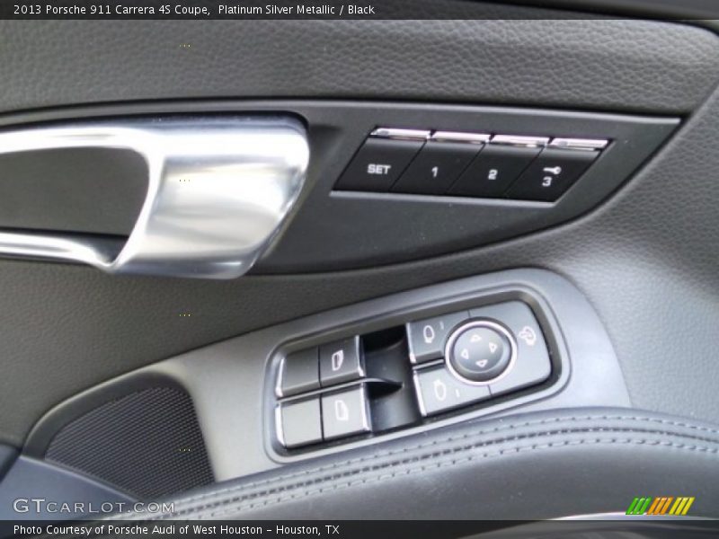 Platinum Silver Metallic / Black 2013 Porsche 911 Carrera 4S Coupe