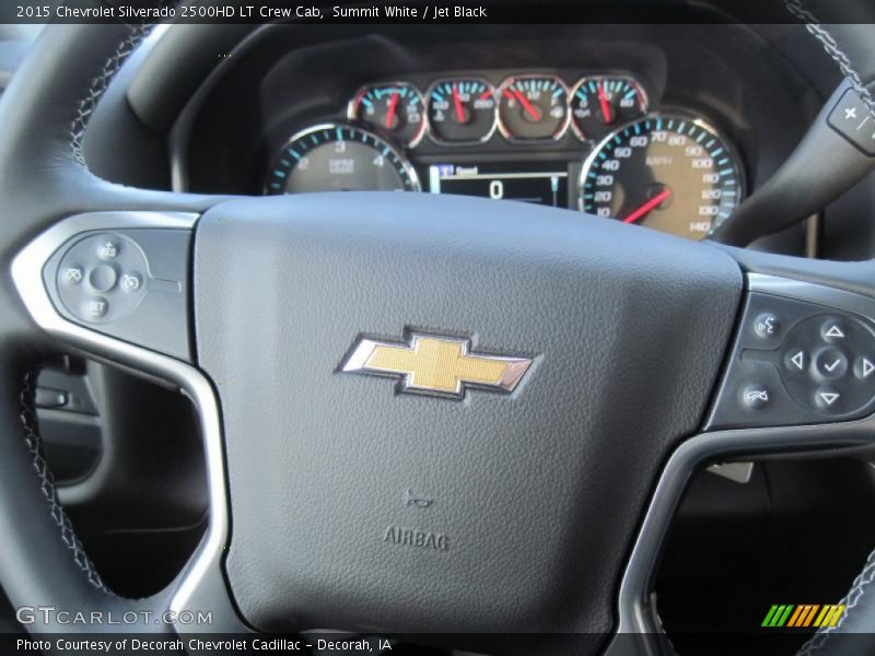 Summit White / Jet Black 2015 Chevrolet Silverado 2500HD LT Crew Cab