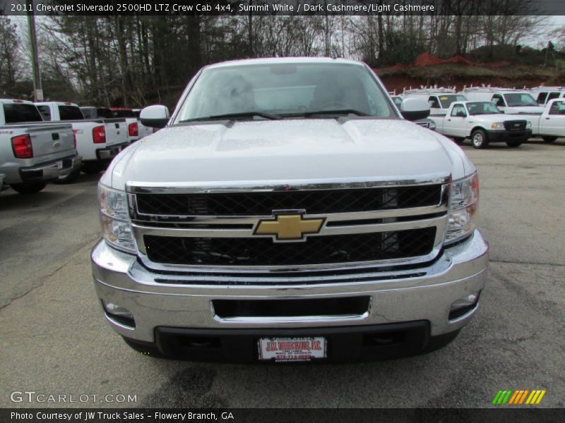 Summit White / Dark Cashmere/Light Cashmere 2011 Chevrolet Silverado 2500HD LTZ Crew Cab 4x4