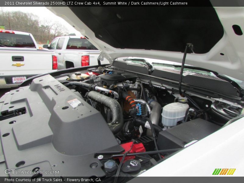 Summit White / Dark Cashmere/Light Cashmere 2011 Chevrolet Silverado 2500HD LTZ Crew Cab 4x4