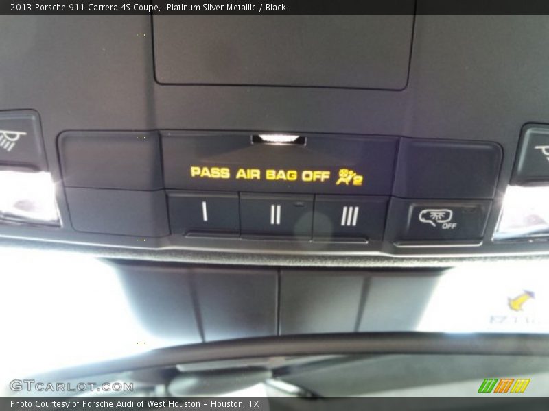 Platinum Silver Metallic / Black 2013 Porsche 911 Carrera 4S Coupe