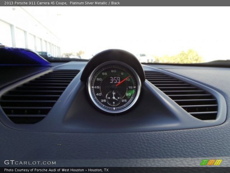 Platinum Silver Metallic / Black 2013 Porsche 911 Carrera 4S Coupe