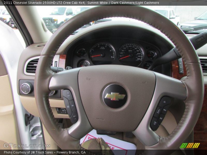 Summit White / Dark Cashmere/Light Cashmere 2011 Chevrolet Silverado 2500HD LTZ Crew Cab 4x4