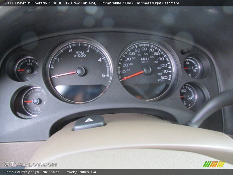 Summit White / Dark Cashmere/Light Cashmere 2011 Chevrolet Silverado 2500HD LTZ Crew Cab 4x4