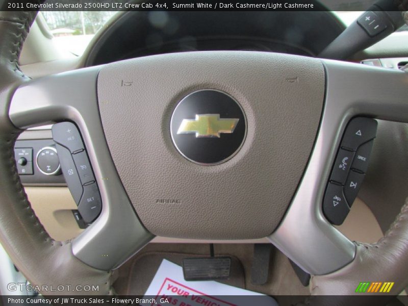 Summit White / Dark Cashmere/Light Cashmere 2011 Chevrolet Silverado 2500HD LTZ Crew Cab 4x4