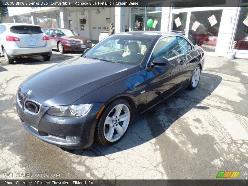 Monaco Blue Metallic / Cream Beige 2008 BMW 3 Series 335i Convertible
