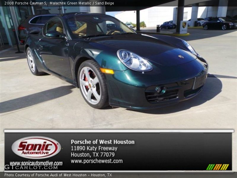 Malachite Green Metallic / Sand Beige 2008 Porsche Cayman S