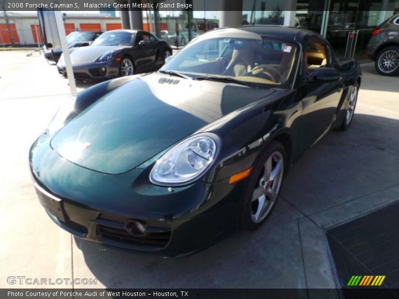 Malachite Green Metallic / Sand Beige 2008 Porsche Cayman S