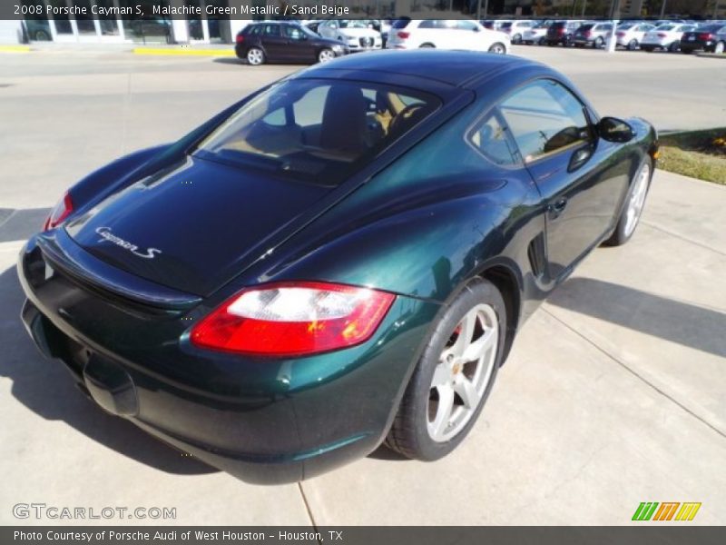 Malachite Green Metallic / Sand Beige 2008 Porsche Cayman S