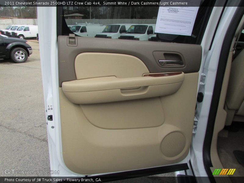 Summit White / Dark Cashmere/Light Cashmere 2011 Chevrolet Silverado 2500HD LTZ Crew Cab 4x4
