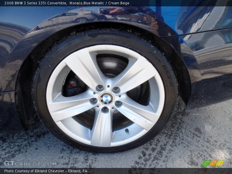 Monaco Blue Metallic / Cream Beige 2008 BMW 3 Series 335i Convertible