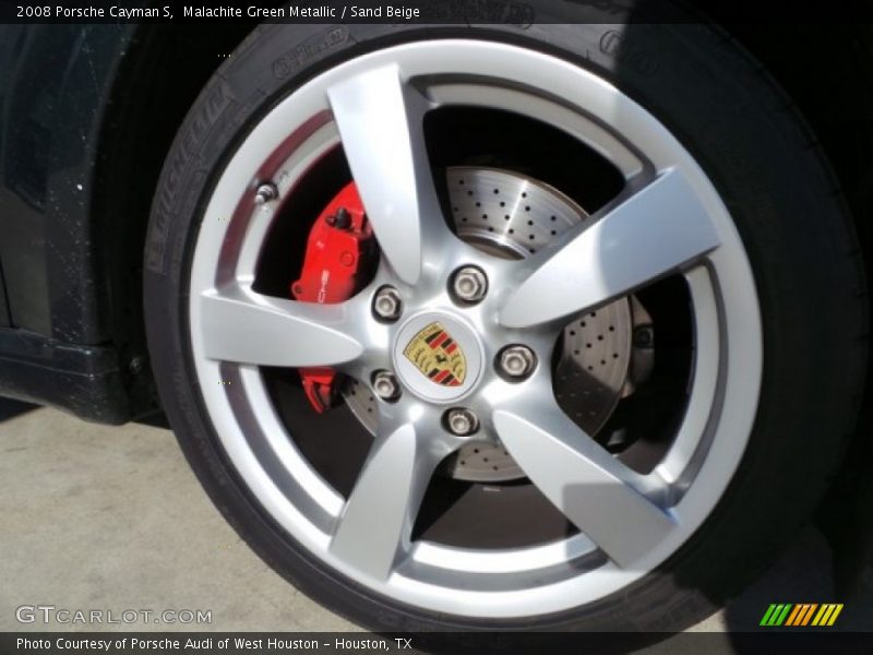 Malachite Green Metallic / Sand Beige 2008 Porsche Cayman S