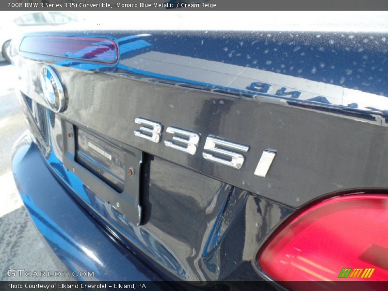 Monaco Blue Metallic / Cream Beige 2008 BMW 3 Series 335i Convertible