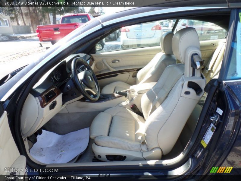 Monaco Blue Metallic / Cream Beige 2008 BMW 3 Series 335i Convertible