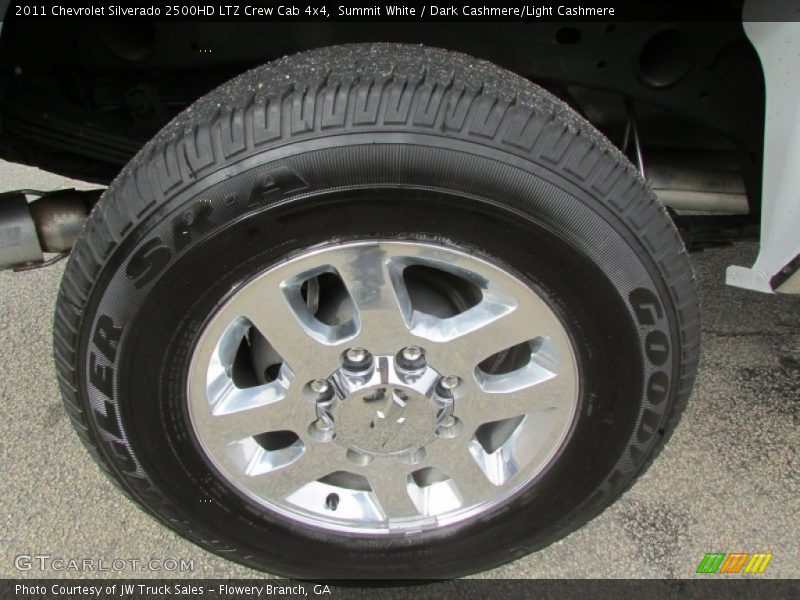 Summit White / Dark Cashmere/Light Cashmere 2011 Chevrolet Silverado 2500HD LTZ Crew Cab 4x4