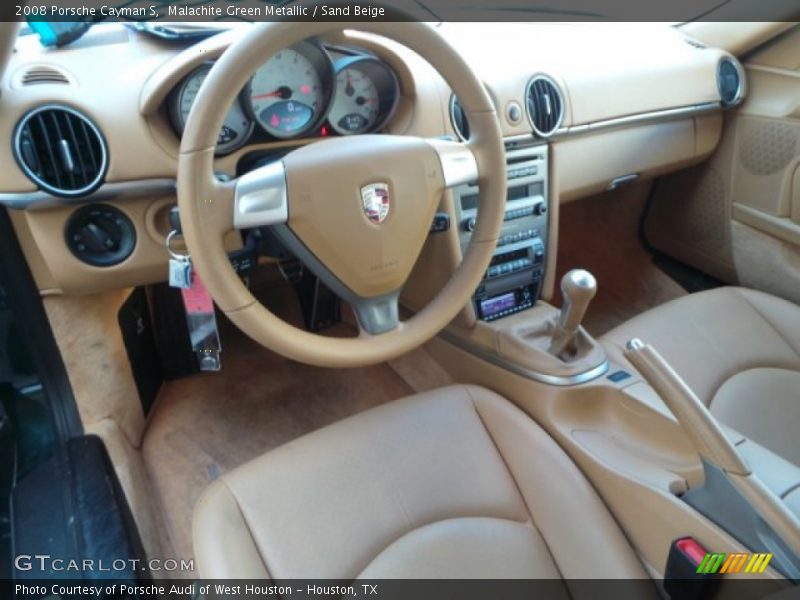 Malachite Green Metallic / Sand Beige 2008 Porsche Cayman S