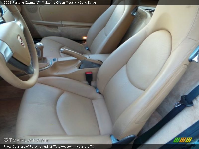 Malachite Green Metallic / Sand Beige 2008 Porsche Cayman S