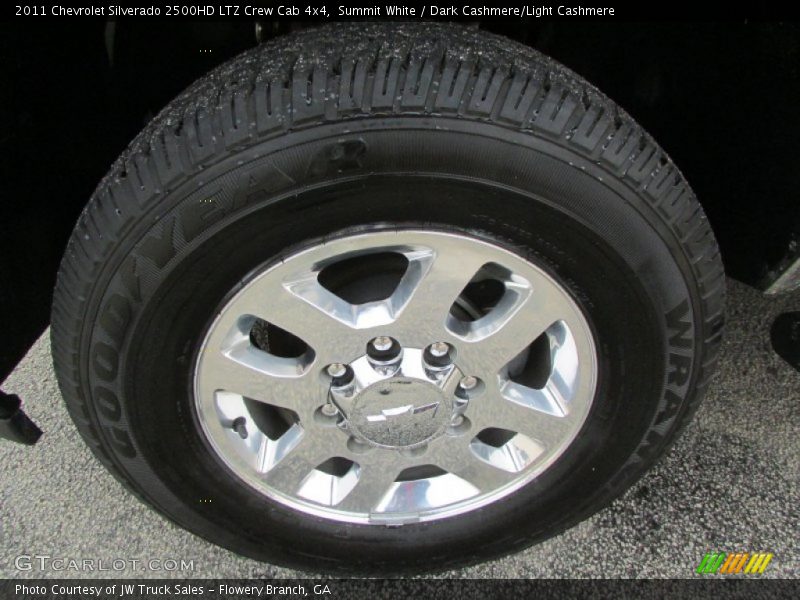 Summit White / Dark Cashmere/Light Cashmere 2011 Chevrolet Silverado 2500HD LTZ Crew Cab 4x4