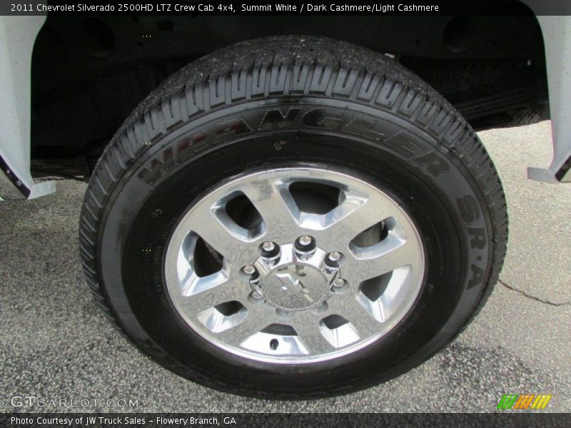 Summit White / Dark Cashmere/Light Cashmere 2011 Chevrolet Silverado 2500HD LTZ Crew Cab 4x4