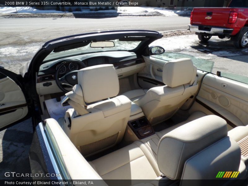 Monaco Blue Metallic / Cream Beige 2008 BMW 3 Series 335i Convertible