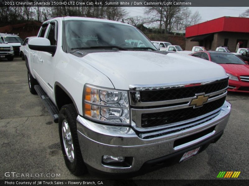 Summit White / Dark Cashmere/Light Cashmere 2011 Chevrolet Silverado 2500HD LTZ Crew Cab 4x4