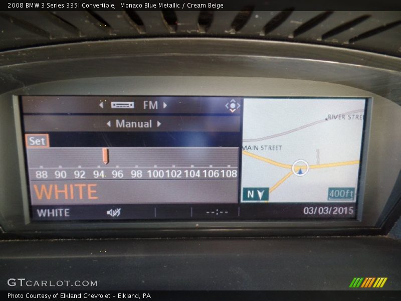 Monaco Blue Metallic / Cream Beige 2008 BMW 3 Series 335i Convertible