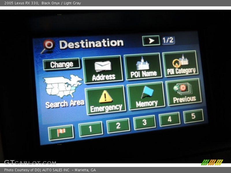Black Onyx / Light Gray 2005 Lexus RX 330