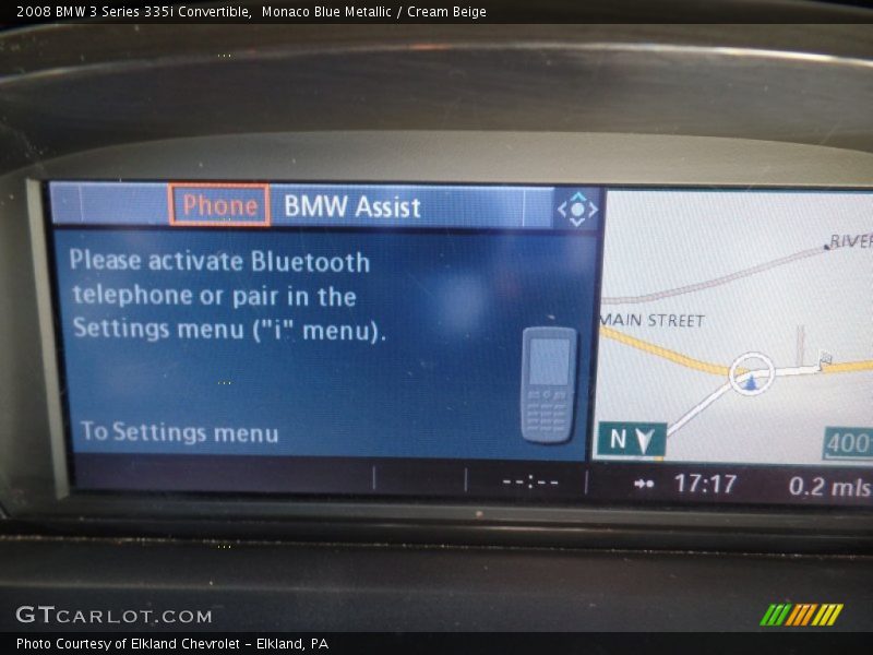 Monaco Blue Metallic / Cream Beige 2008 BMW 3 Series 335i Convertible