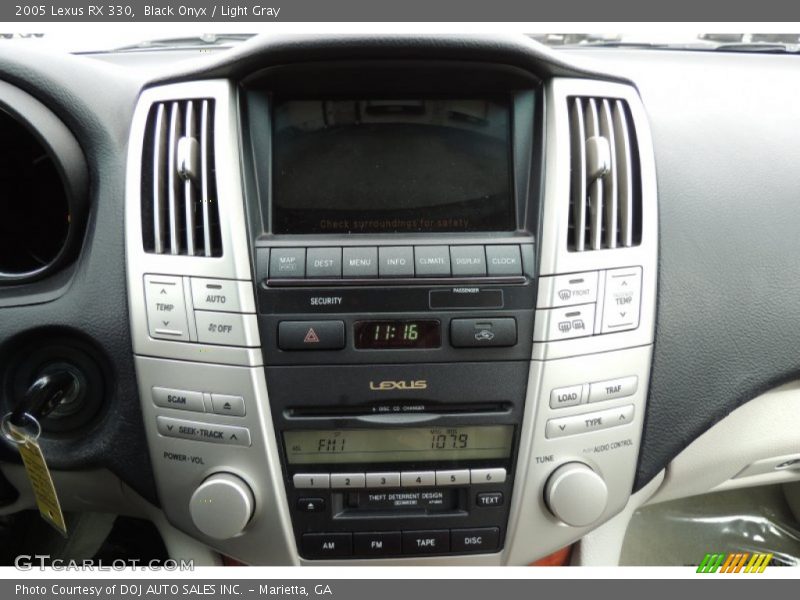 Black Onyx / Light Gray 2005 Lexus RX 330