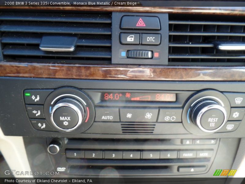 Monaco Blue Metallic / Cream Beige 2008 BMW 3 Series 335i Convertible