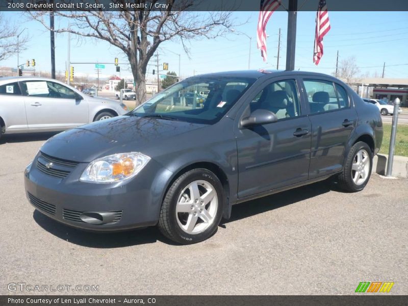 Slate Metallic / Gray 2008 Chevrolet Cobalt LT Sedan