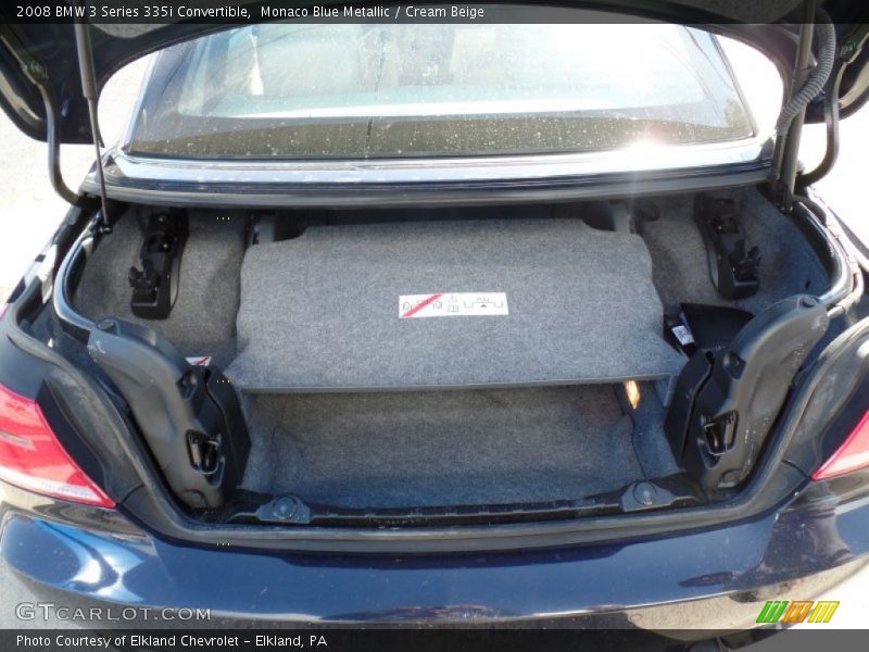 Monaco Blue Metallic / Cream Beige 2008 BMW 3 Series 335i Convertible