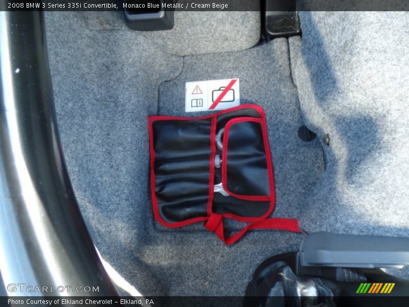 Monaco Blue Metallic / Cream Beige 2008 BMW 3 Series 335i Convertible
