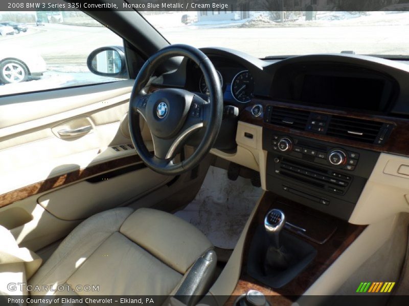 Monaco Blue Metallic / Cream Beige 2008 BMW 3 Series 335i Convertible