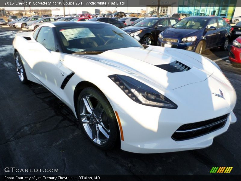 Arctic White / Jet Black 2015 Chevrolet Corvette Stingray Coupe Z51