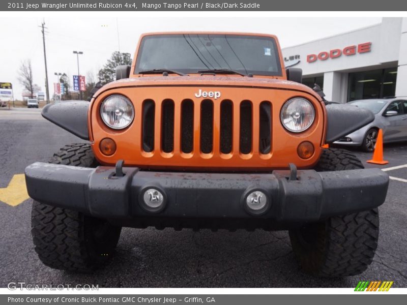 Mango Tango Pearl / Black/Dark Saddle 2011 Jeep Wrangler Unlimited Rubicon 4x4