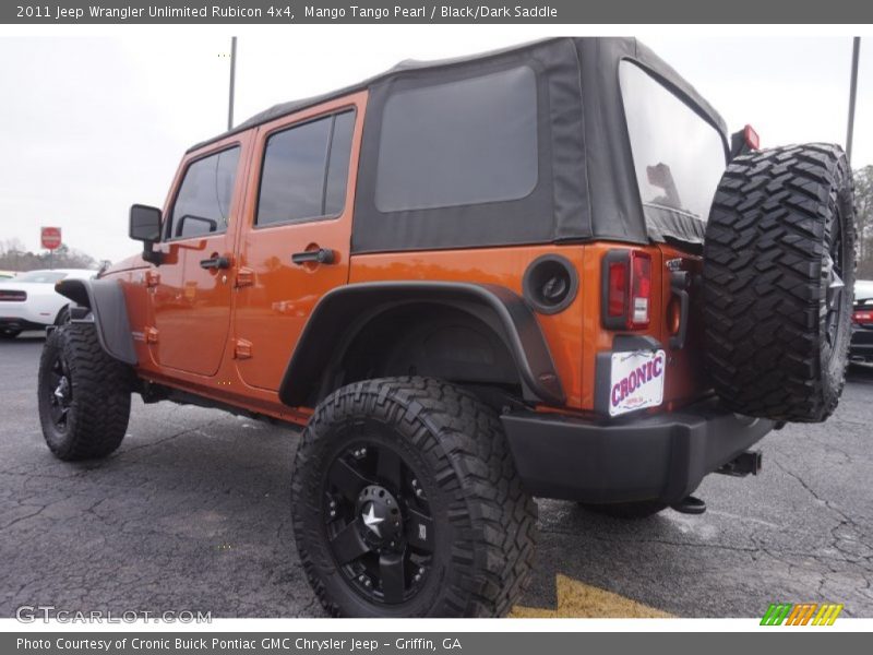 Mango Tango Pearl / Black/Dark Saddle 2011 Jeep Wrangler Unlimited Rubicon 4x4