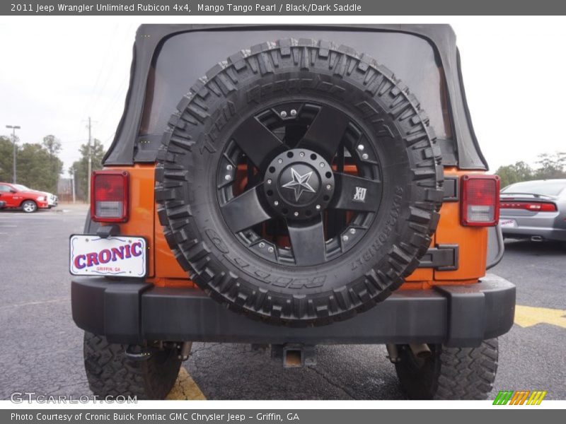 Mango Tango Pearl / Black/Dark Saddle 2011 Jeep Wrangler Unlimited Rubicon 4x4