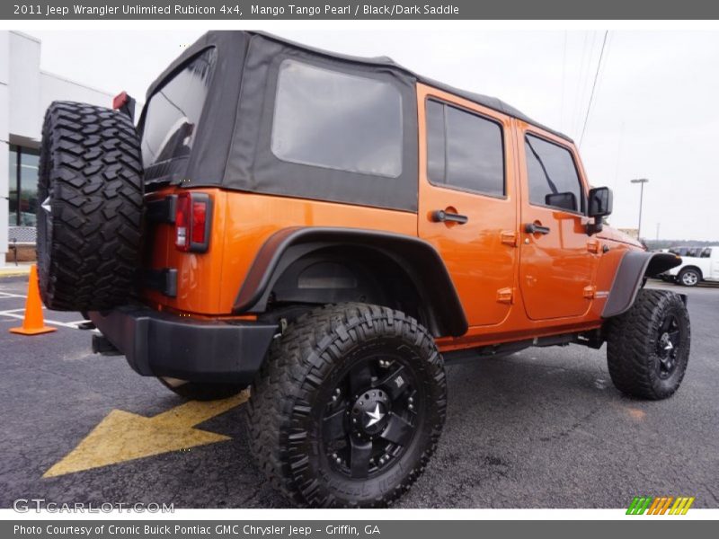 Mango Tango Pearl / Black/Dark Saddle 2011 Jeep Wrangler Unlimited Rubicon 4x4