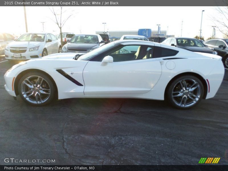 Arctic White / Jet Black 2015 Chevrolet Corvette Stingray Coupe Z51