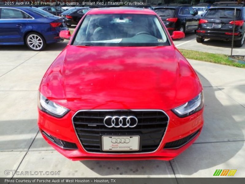 Brilliant Red / Titanium Gray/Black 2015 Audi A4 2.0T Premium Plus quattro