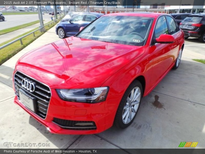 Brilliant Red / Titanium Gray/Black 2015 Audi A4 2.0T Premium Plus quattro