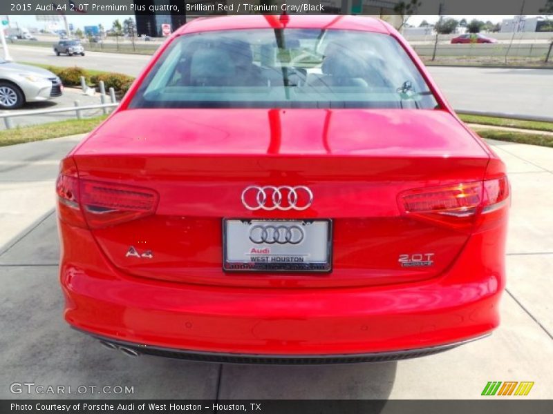 Brilliant Red / Titanium Gray/Black 2015 Audi A4 2.0T Premium Plus quattro