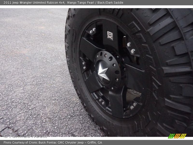 Mango Tango Pearl / Black/Dark Saddle 2011 Jeep Wrangler Unlimited Rubicon 4x4