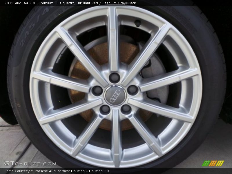 Brilliant Red / Titanium Gray/Black 2015 Audi A4 2.0T Premium Plus quattro