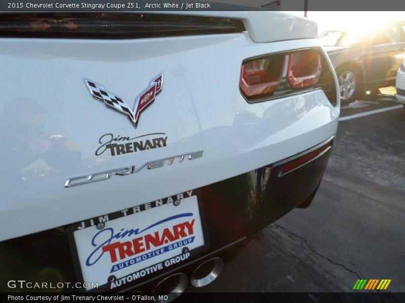 Arctic White / Jet Black 2015 Chevrolet Corvette Stingray Coupe Z51