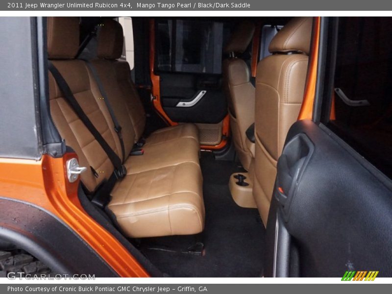 Mango Tango Pearl / Black/Dark Saddle 2011 Jeep Wrangler Unlimited Rubicon 4x4