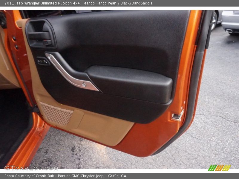 Mango Tango Pearl / Black/Dark Saddle 2011 Jeep Wrangler Unlimited Rubicon 4x4