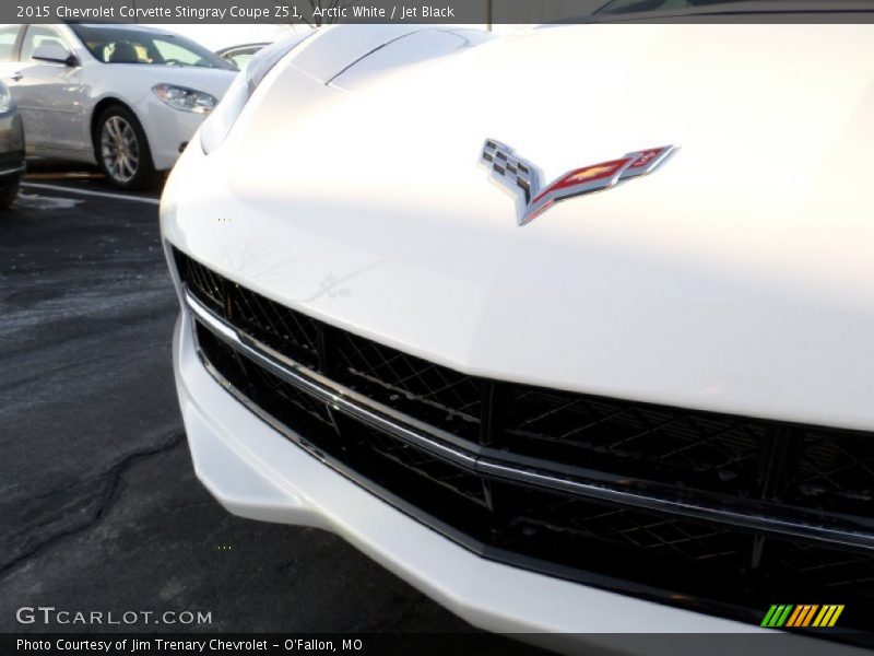 Arctic White / Jet Black 2015 Chevrolet Corvette Stingray Coupe Z51